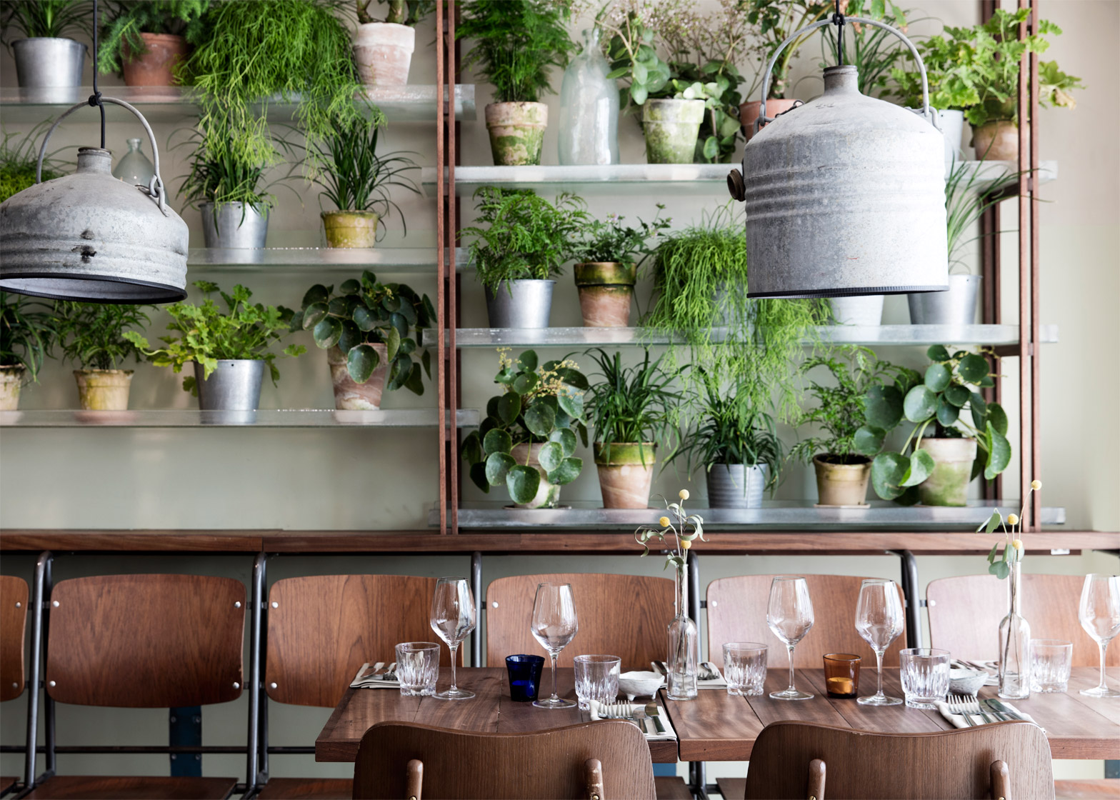 Danish Design Studio Creates an Indoor Garden For a Restaurant