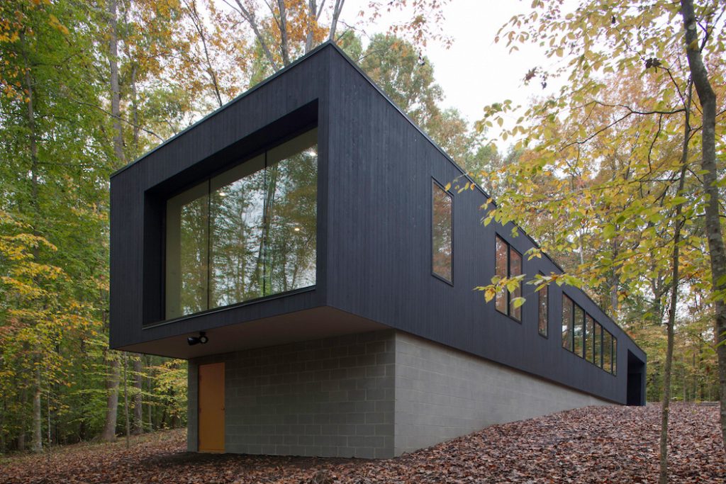 black house hidden in the forest by in situ studio 7 1024x683 Black House Hidden In The Forest By in situ studio
