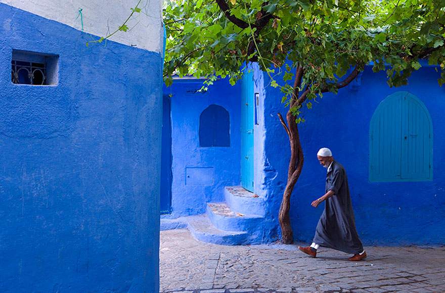 Blue, Even Green Old Town in Marocco
