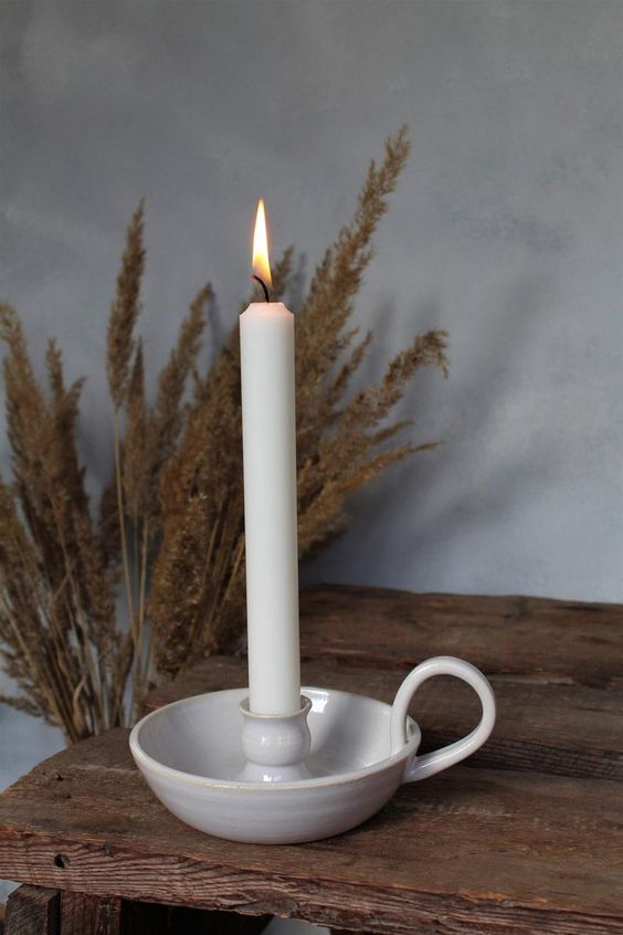 handmade ceramic candle holder 16 Design Tips to Make Your Living Room More Cozy