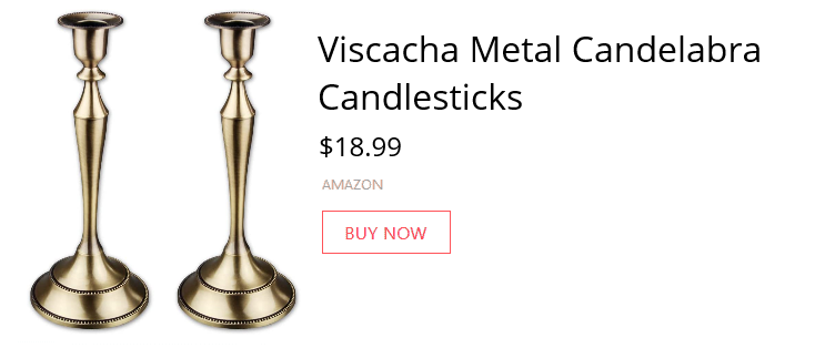 visacha metal candelabra 50+ Most Beautiful Candlesticks You Can Buy Right Now