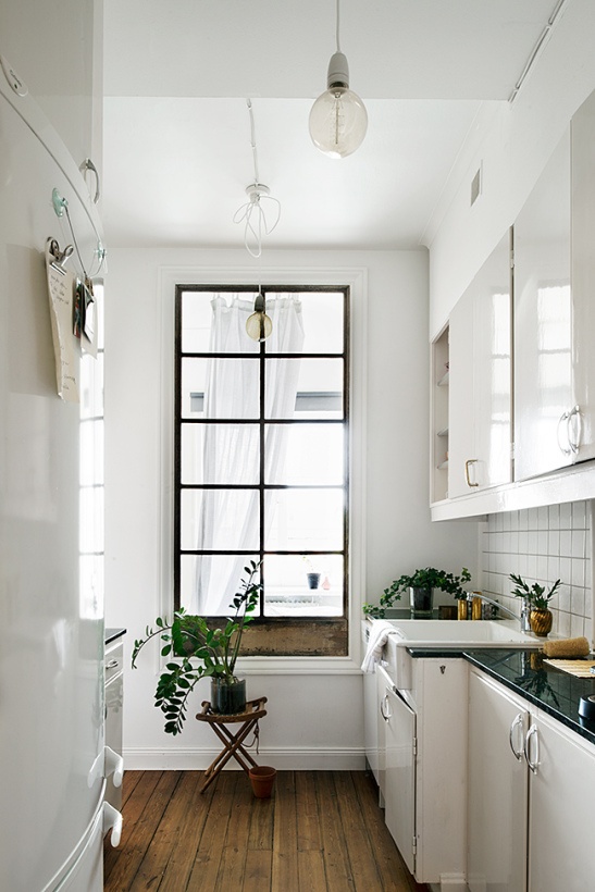 white kitchen Industrial Windows: When and How You Should Use Them?