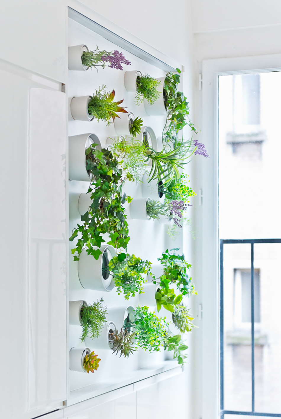Vertical Garden Grows In This Parisian Apartment Of A Young Fashion Designer