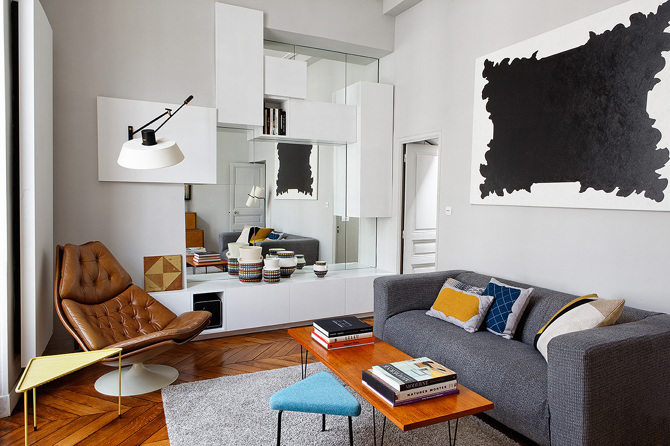paris apartment4 Paris Apartment by Charlotte Vauvillier