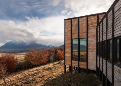 Timber Cabin Hotel Offers Beautiful Views Over The Chilean Hillside