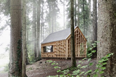 Cabin In The Forest Designed For Children To Explore The Nature