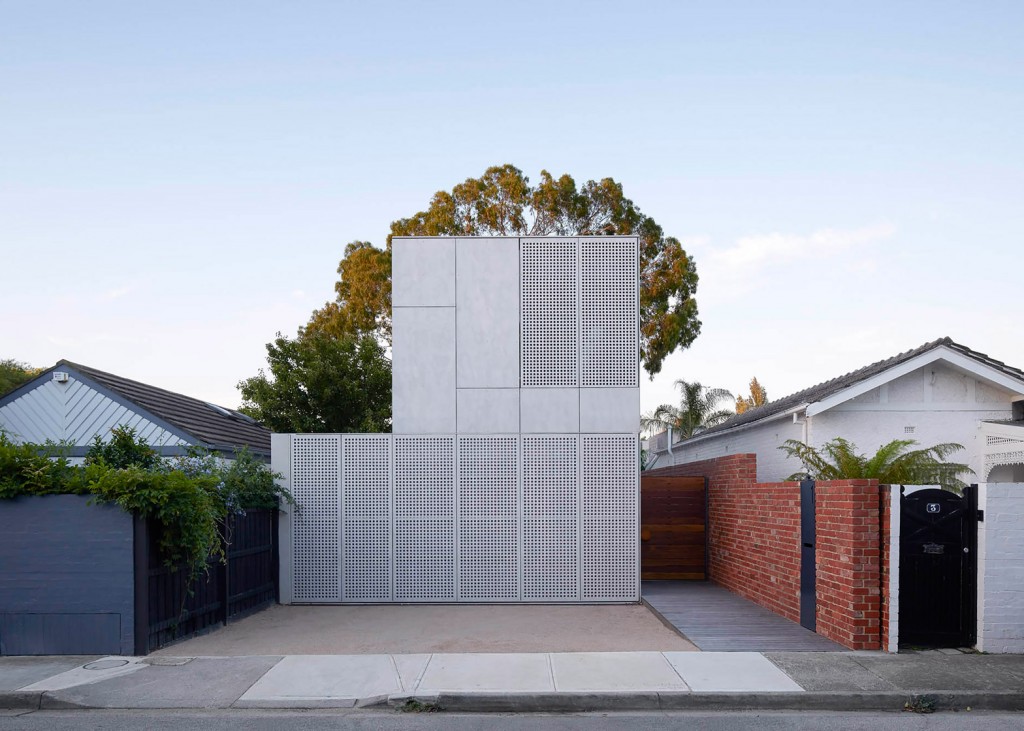 house cladded with cement panels and perforated shutters 8 1024x731 House Cladded With Cement Panels And Perforated Shutters