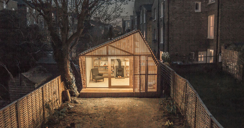 this tiny shed was designed as a workspace for a writer 2 This Tiny Shed was Designed as a Workspace for a Writer