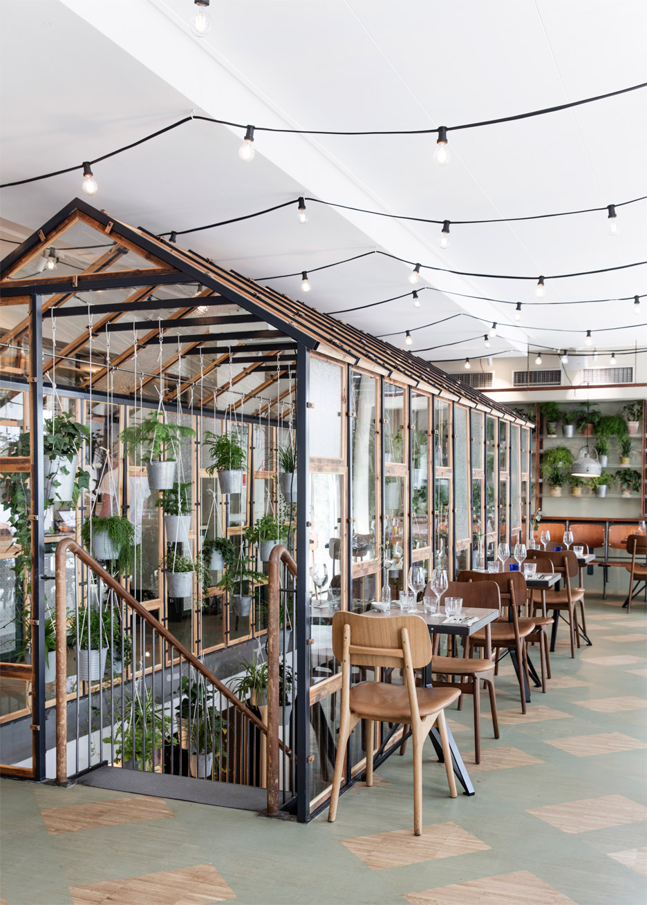 Danish Design Studio Creates an Indoor Garden For a Restaurant