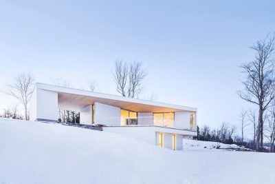 Nook Residence by MU Architecture Blends with Winter Landscape