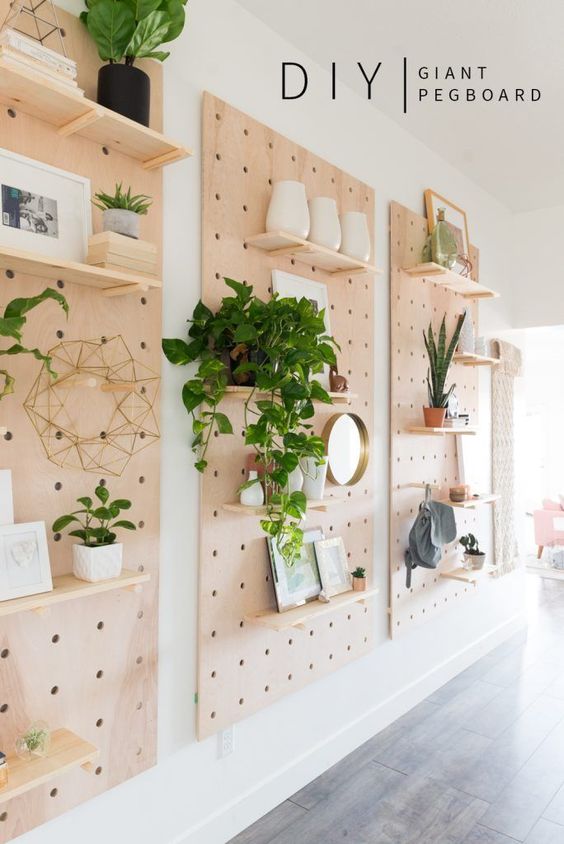 diy giant pegboard How To Add More Character To Your Home