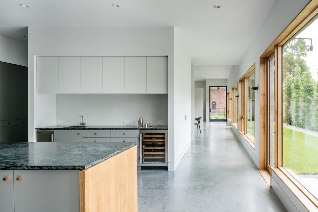 kitchen from main hall 1024x684 Family Headquarters by Viviano Viviano architecture