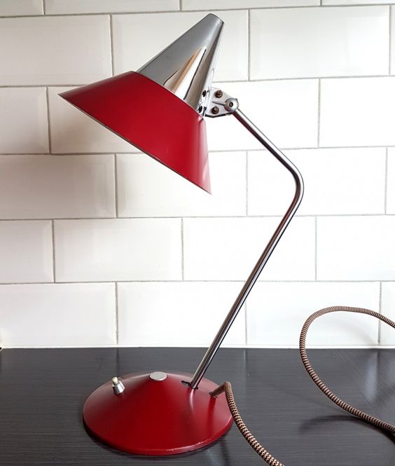 helo leuchten desk lamp 1960s 8 Low Cost Ideas for Creating a Unique Home Interior