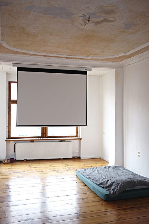 Minimalist home movie theater