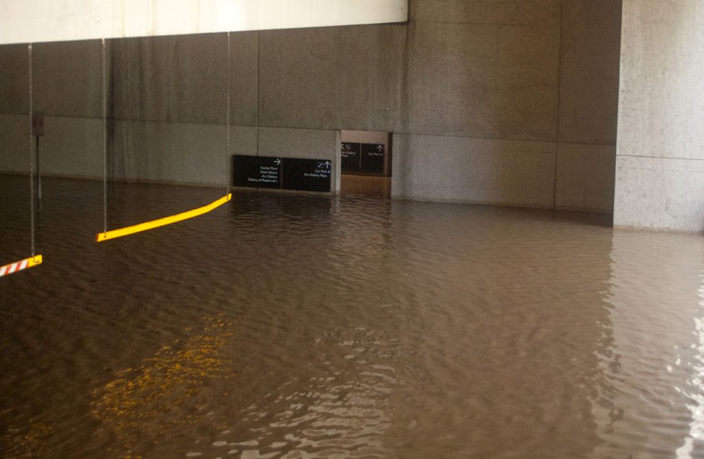 flooded car park 1024x668 Water Damage Cleanup: How To Avoid Indoor Air Quality Problems