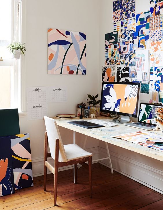 decorated home workspace Las Vegas Living: Tips to Turn Your Spare Room into an Office