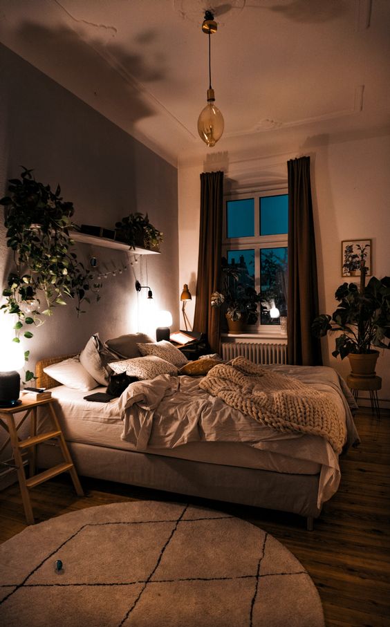 minimalist bedroom with heigh ceiling 50+ Aesthetic Bedrooms And 9 Tips On How To Decorate Yours