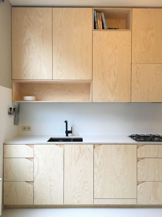 plywood kitchen Designing A Low Maintenance Kitchen Is Easier Than You Think