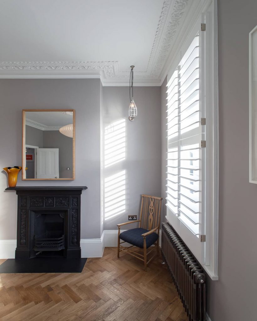 bedroom fireplace 819x1024 A Meticulous Restoration of the Original Victorian Terrace House