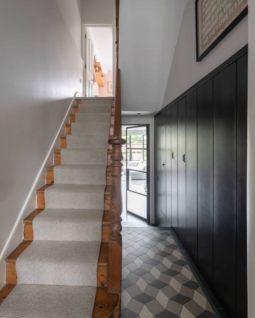 hallway storage 819x1024 A Meticulous Restoration of the Original Victorian Terrace House