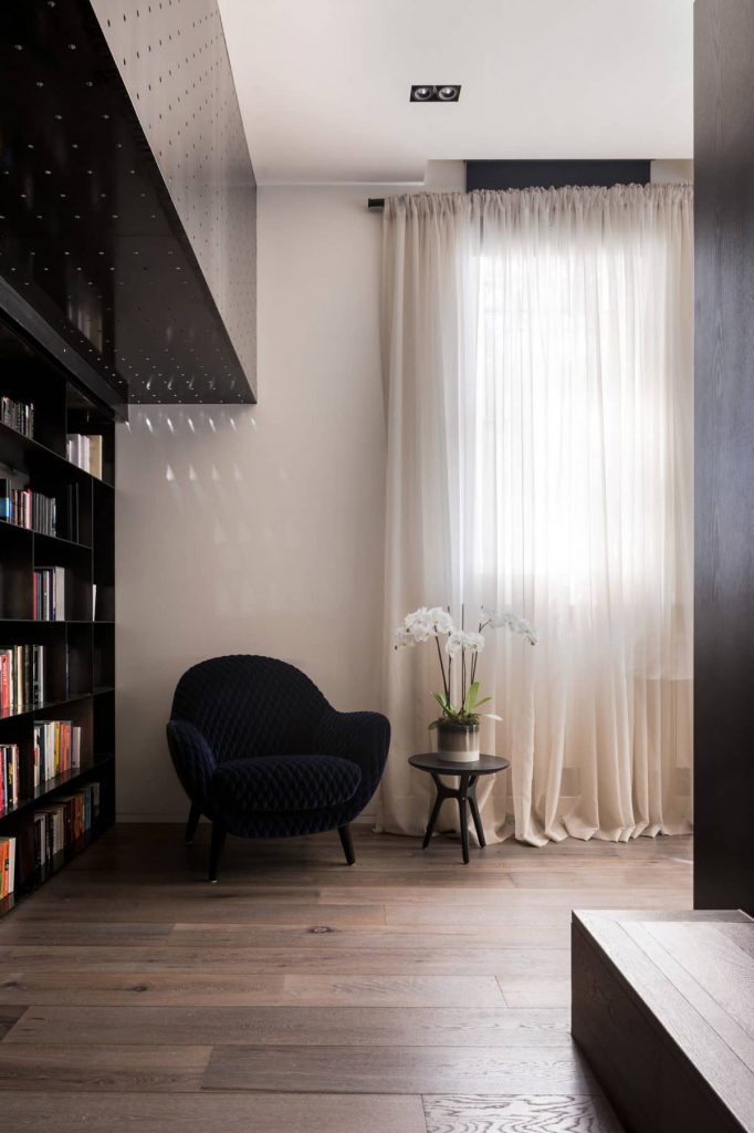 living room 682x1024 A Zinc Clad Addition by Robert Simeoni Architects