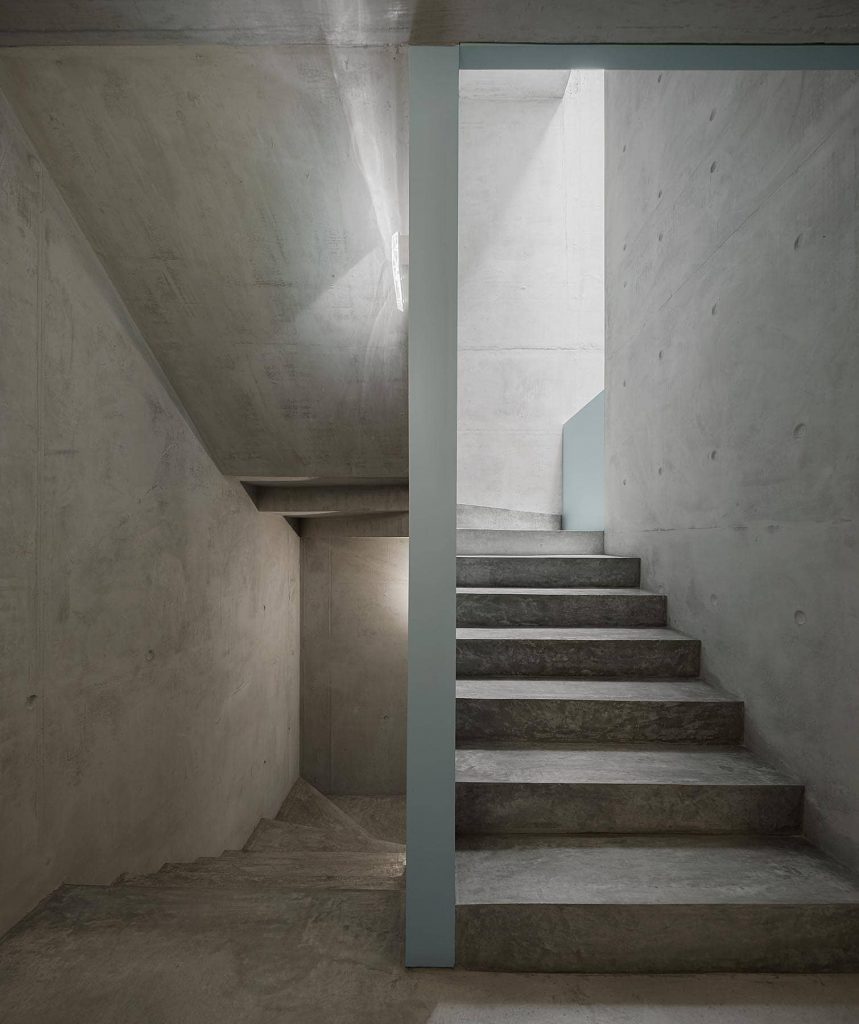 staircase 859x1024 Miguel Bombarda Residential Building by Paula Santos Arquitectura