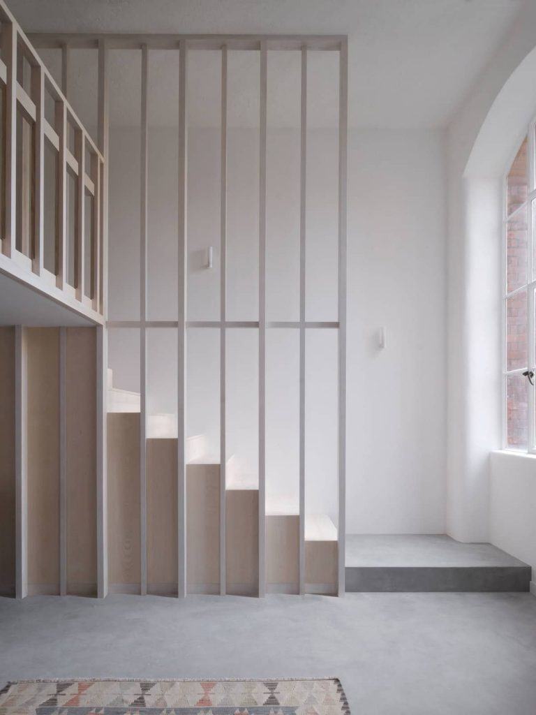 timber stair 768x1024 A Converted Matchstick Factory Becomes a Beautiful Apartment