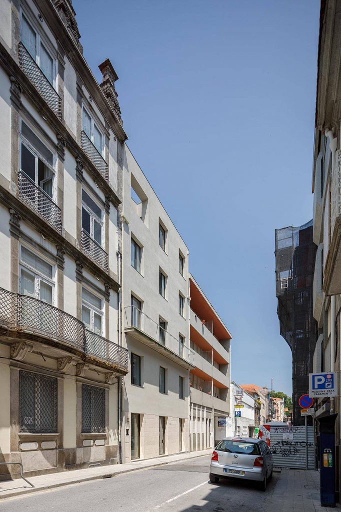 view from the street 683x1024 Miguel Bombarda Residential Building by Paula Santos Arquitectura