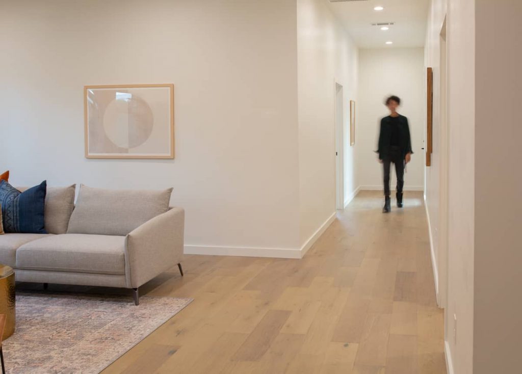 Living room and corridor