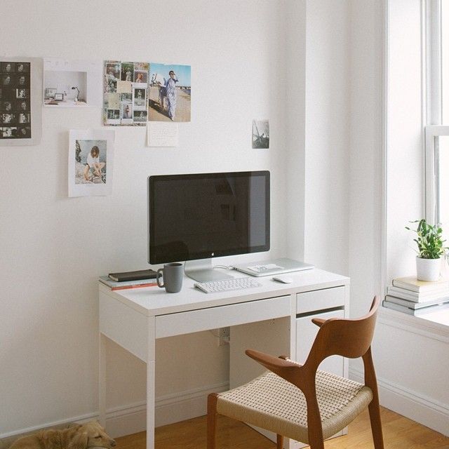 micke white computer desk Our Picks: 10 Best White Home Office Desks You Can Get Right Now