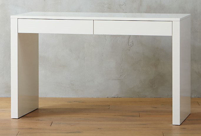 runway white lacquer desk Our Picks: 10 Best White Home Office Desks You Can Get Right Now