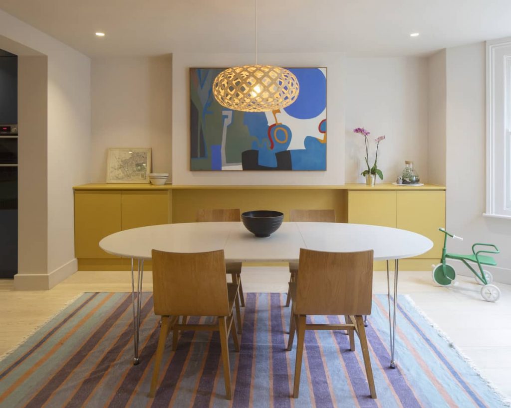 dining area 1024x819 Extension of a Victorian House in London by Sam Tisdall Architects