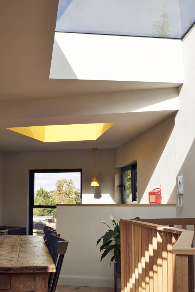 irregular shaped skylights 683x1024 Loft Conversion and Roof Extension by Mitchell + Corti Architects