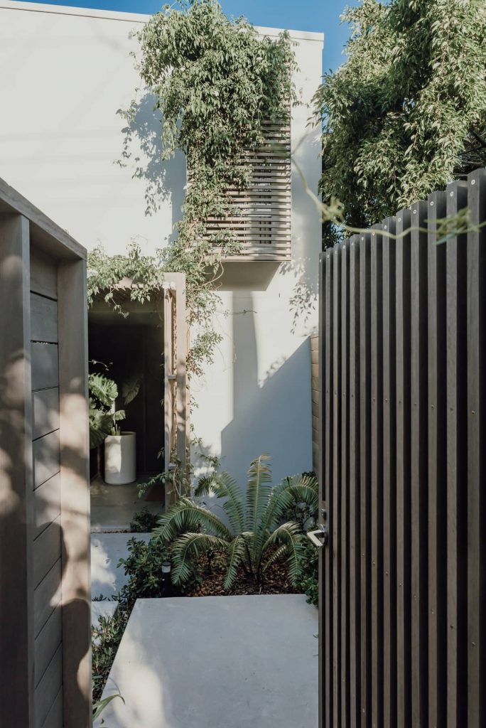 Native landscape integrated into house