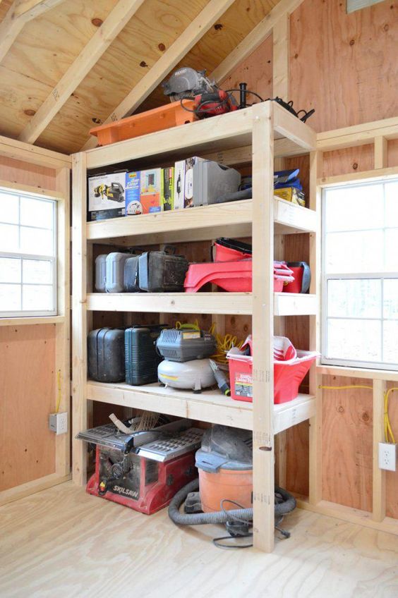 shed storage idea shelving unit Shed Storage Ideas: 7 Tips on How to Get the Most Out of Your Shed