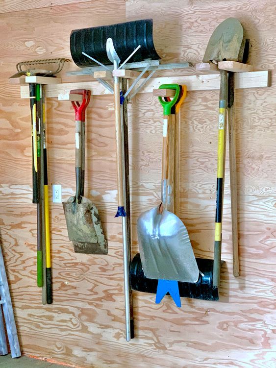 simple garden tool storage idea Shed Storage Ideas: 7 Tips on How to Get the Most Out of Your Shed