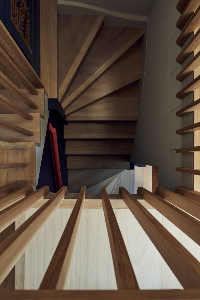 staircase detail 683x1024 Loft Conversion and Roof Extension by Mitchell + Corti Architects