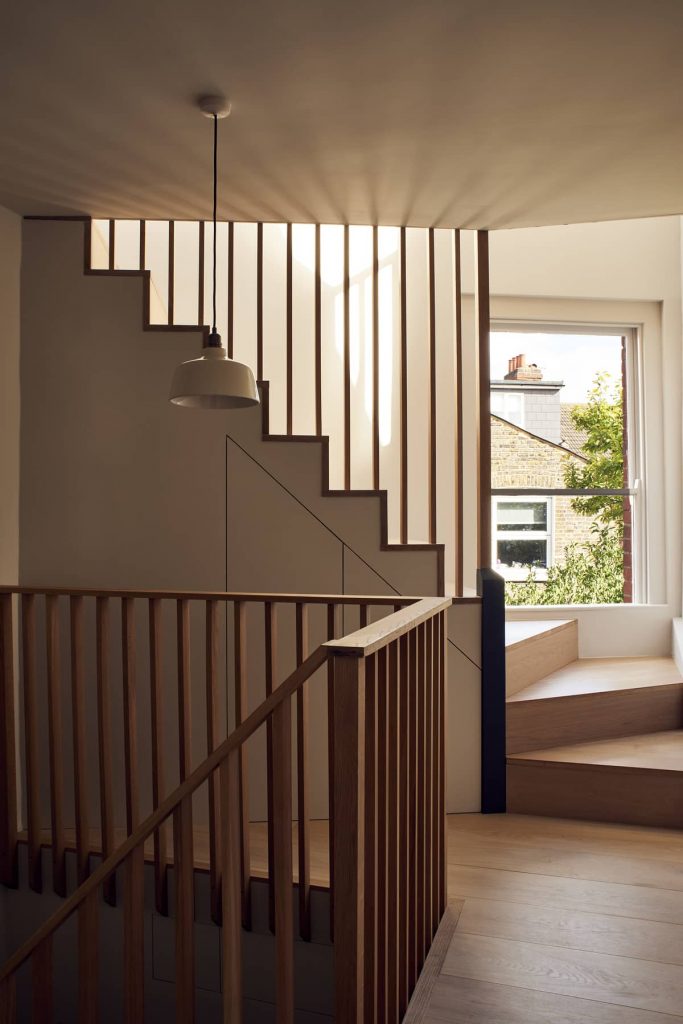 unusual staircase plan 683x1024 Loft Conversion and Roof Extension by Mitchell + Corti Architects