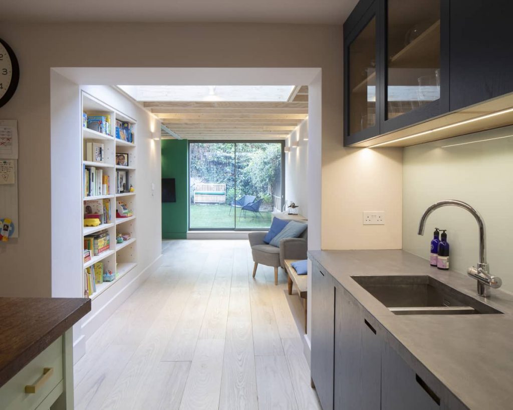 view from kitchen 1024x819 Extension of a Victorian House in London by Sam Tisdall Architects