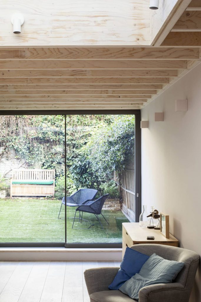 view towards garden 683x1024 Extension of a Victorian House in London by Sam Tisdall Architects