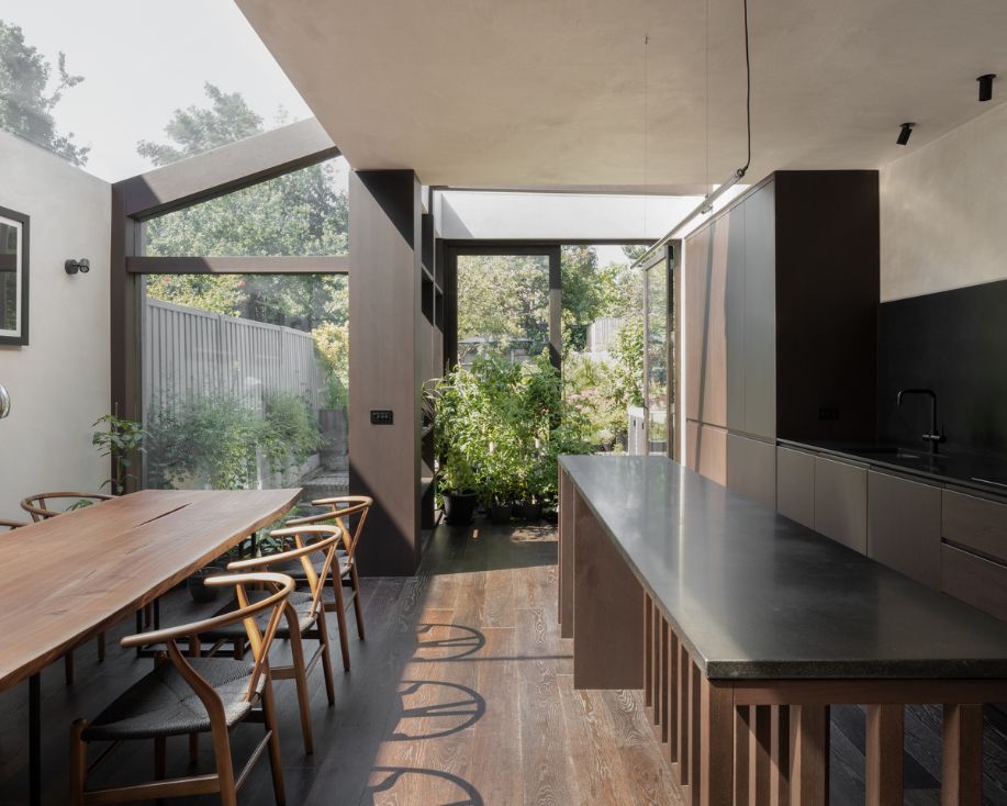 inside out garden Unagru Architects Transformed a Traditional Terrace Into a Bright Home