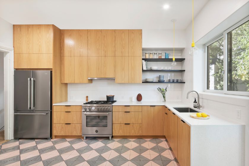 new kitchen 100 Year Old Townhouse Renovation by Studio Officina Architecture