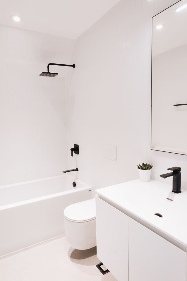 bathroom 1 95 Mackay Laneway House by Gabriel Fain Architects