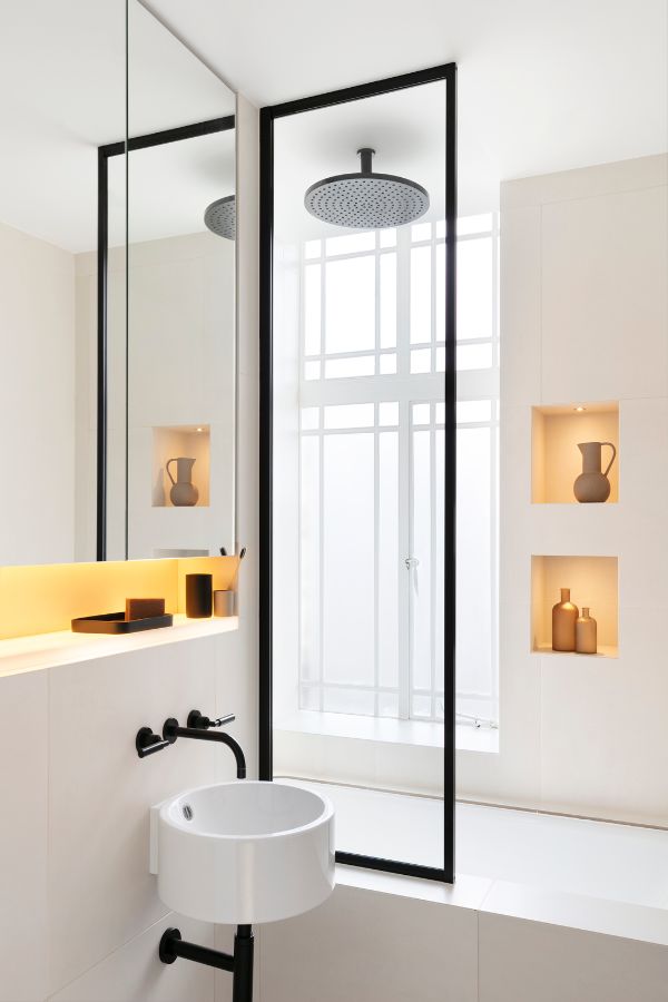 bathroom An 80sqm Apartment Renovation by Brosh Architects