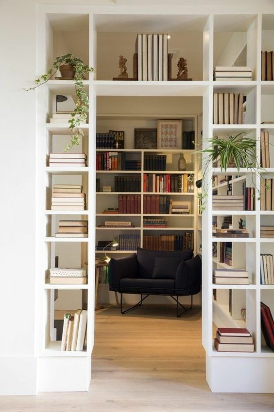 bookshelf room divider 8 Small Home Design Ideas That Will Make Your Space Look Bigger
