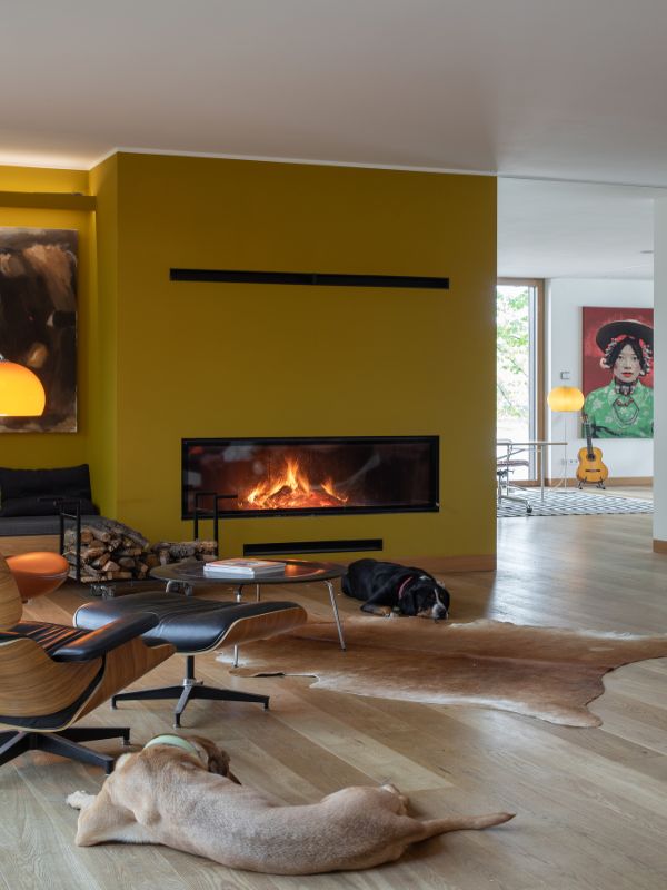 fireplace Haus am See by Carlos Zwick