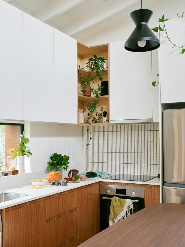 kitchen detail A Backyard Studio by Drawing Room Architecture