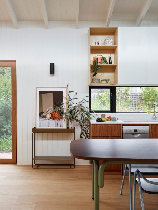 kitchen views to garden A Backyard Studio by Drawing Room Architecture