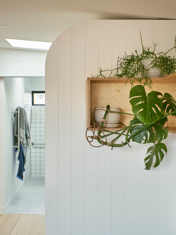 view to the bathroom A Backyard Studio by Drawing Room Architecture