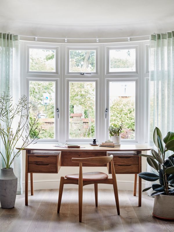 vintage mid century home office desk Renovation of a Stunning 1930s Detached Home by Yoko Kloeden Design